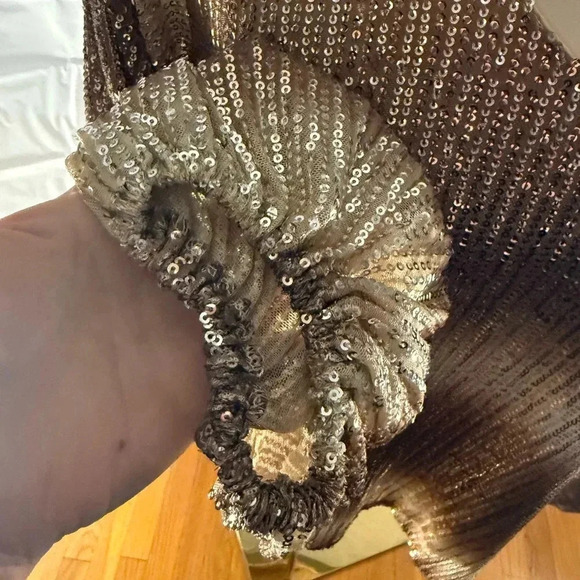 NWT Vine & Love Shimmering Brown Women's Top - Picture 4 of 7